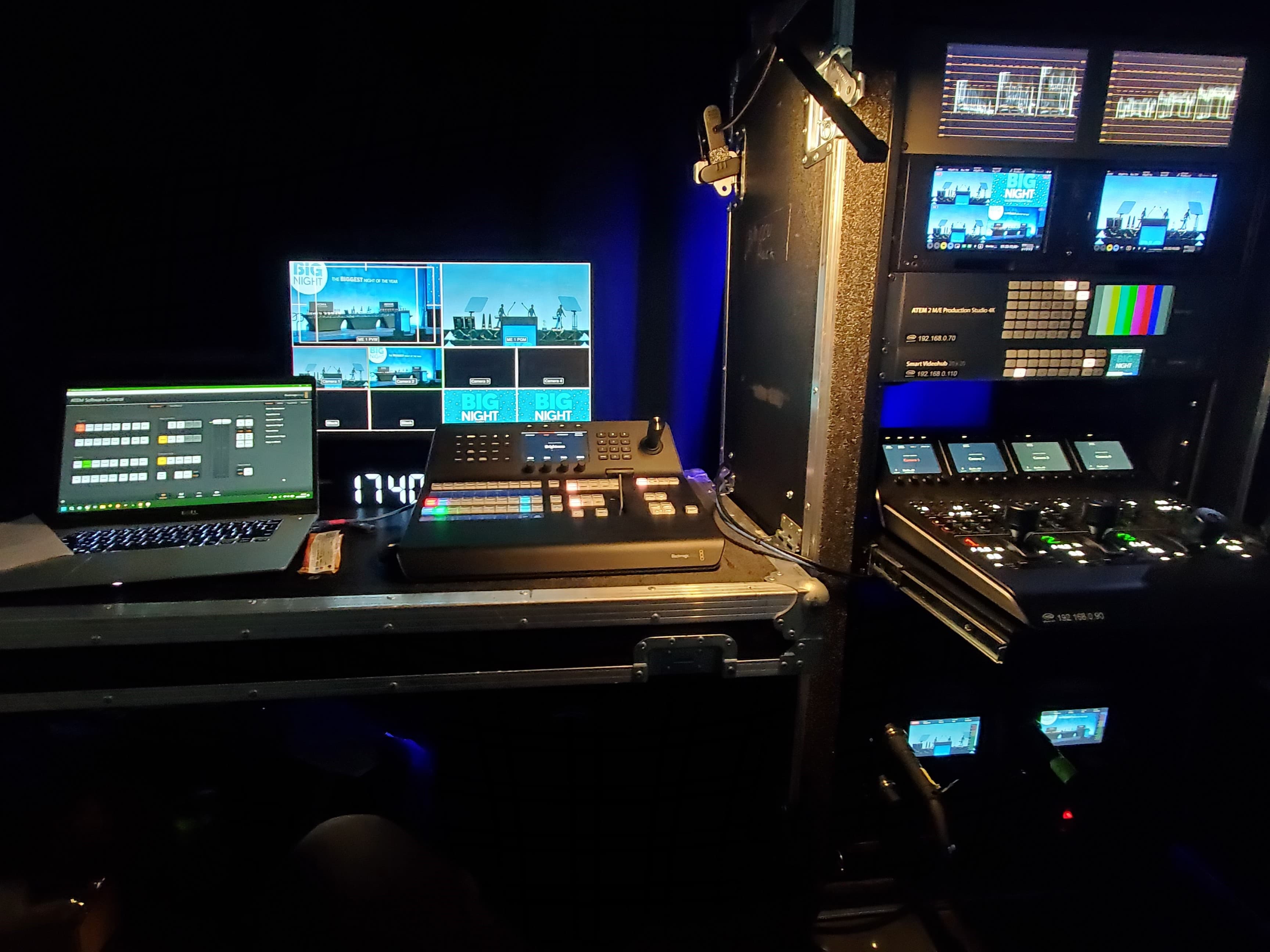 Camera switching/engineering rack